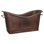 67" Hammered Copper Rectangle Bathtub With Towel Bars
