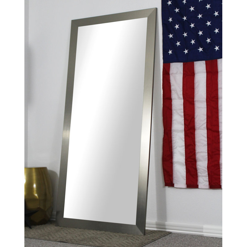 Alexzander Wood Flat Mirror, 70.5" H x 31.5" W