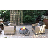 Wicker 2 - Person Patio Conversation Sets with Cushions