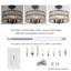 Plafonnier semi-encastré en cristal 4 lumières-97947134