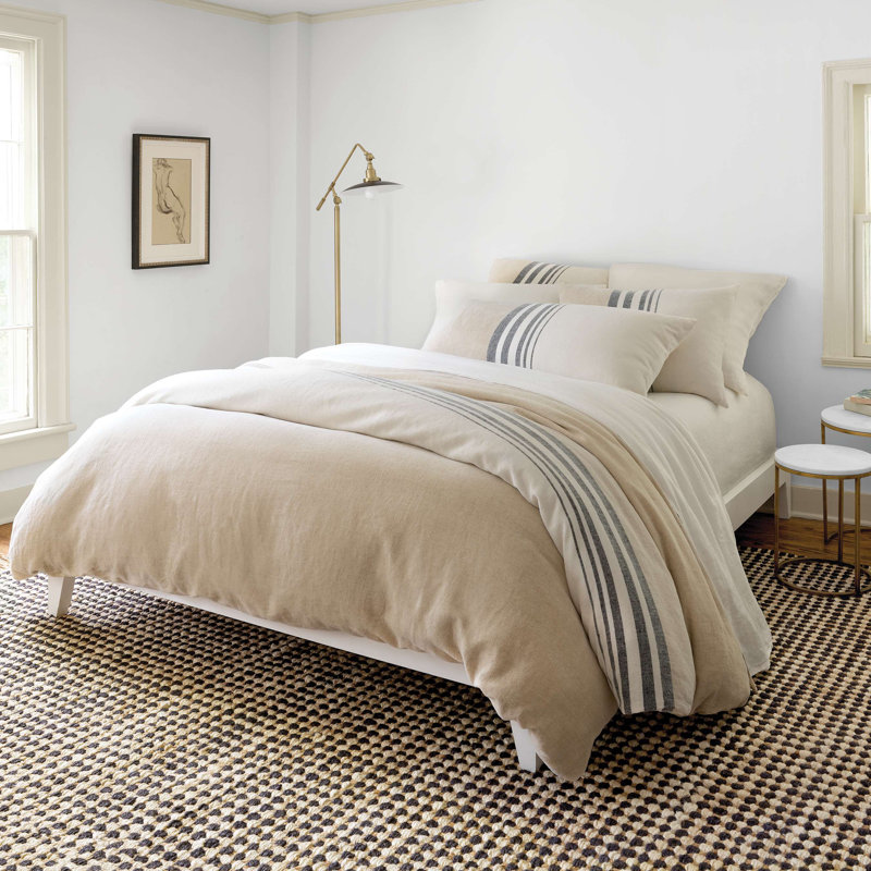 Linen Chenille Stripe Sham, Standard
