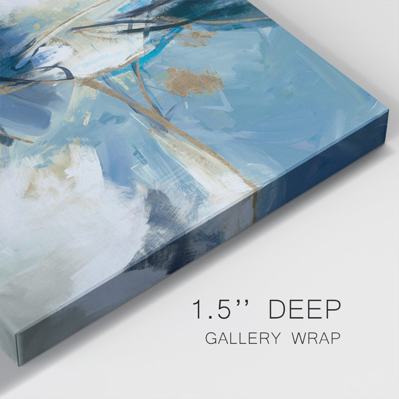 «Blue Abstract», impression sur toile tendue, H 40 po x l 40 po x P 1,5 po