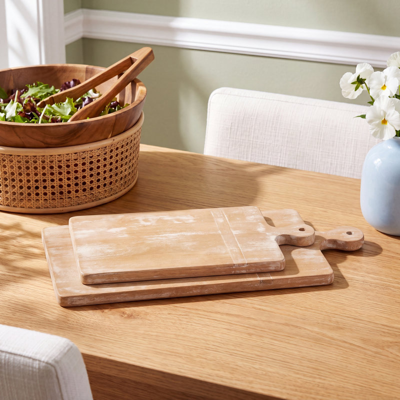 Jana 2 Piece Wood Cutting Board Set