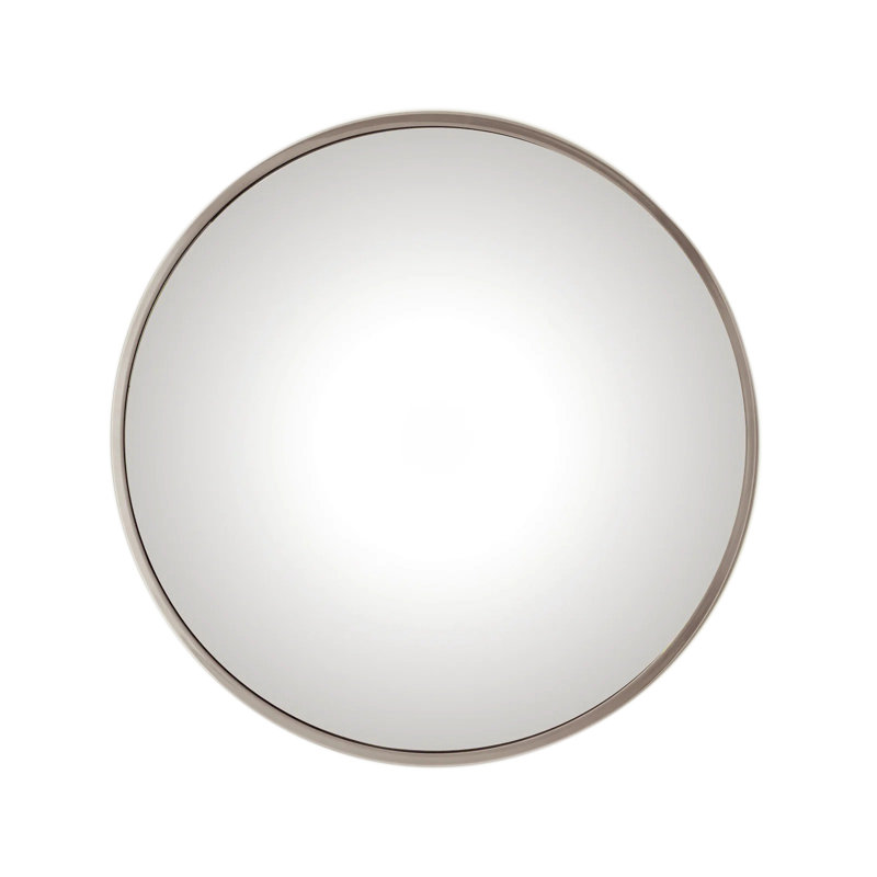 Hoop Convex Mirror, 42" H x 42" W, Nickel