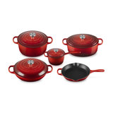 Le Creuset Enameled Cast Iron Signature 9pc. Cookware Set - Artichaut Crucible Ss Knob