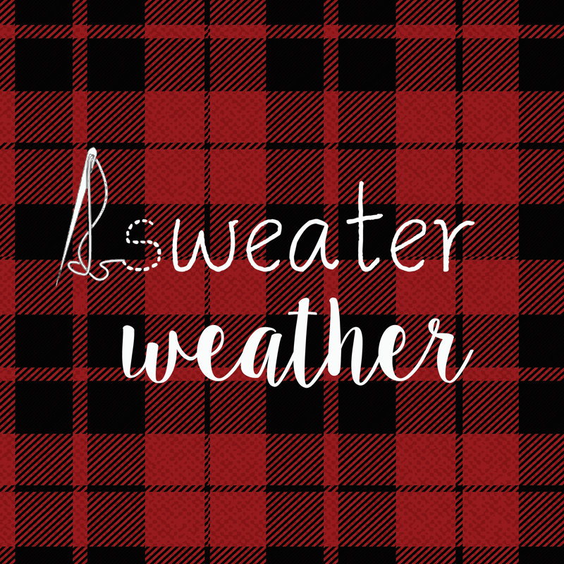 Sweater Weather Plaid - Wrapped Canvas Print, 30cm H x 30cm W x 3.8cm D