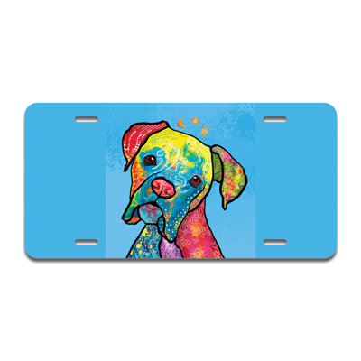 Boxer Rainbow Aluminum Plate Frame