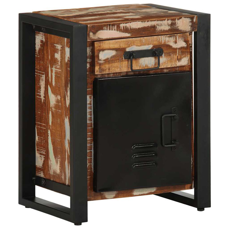 Amancia 40cm W Iron Bedside Table