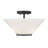 Hashimoto 3-Light Convertible Semi-Flush or Pendant in Matte Black-826836605