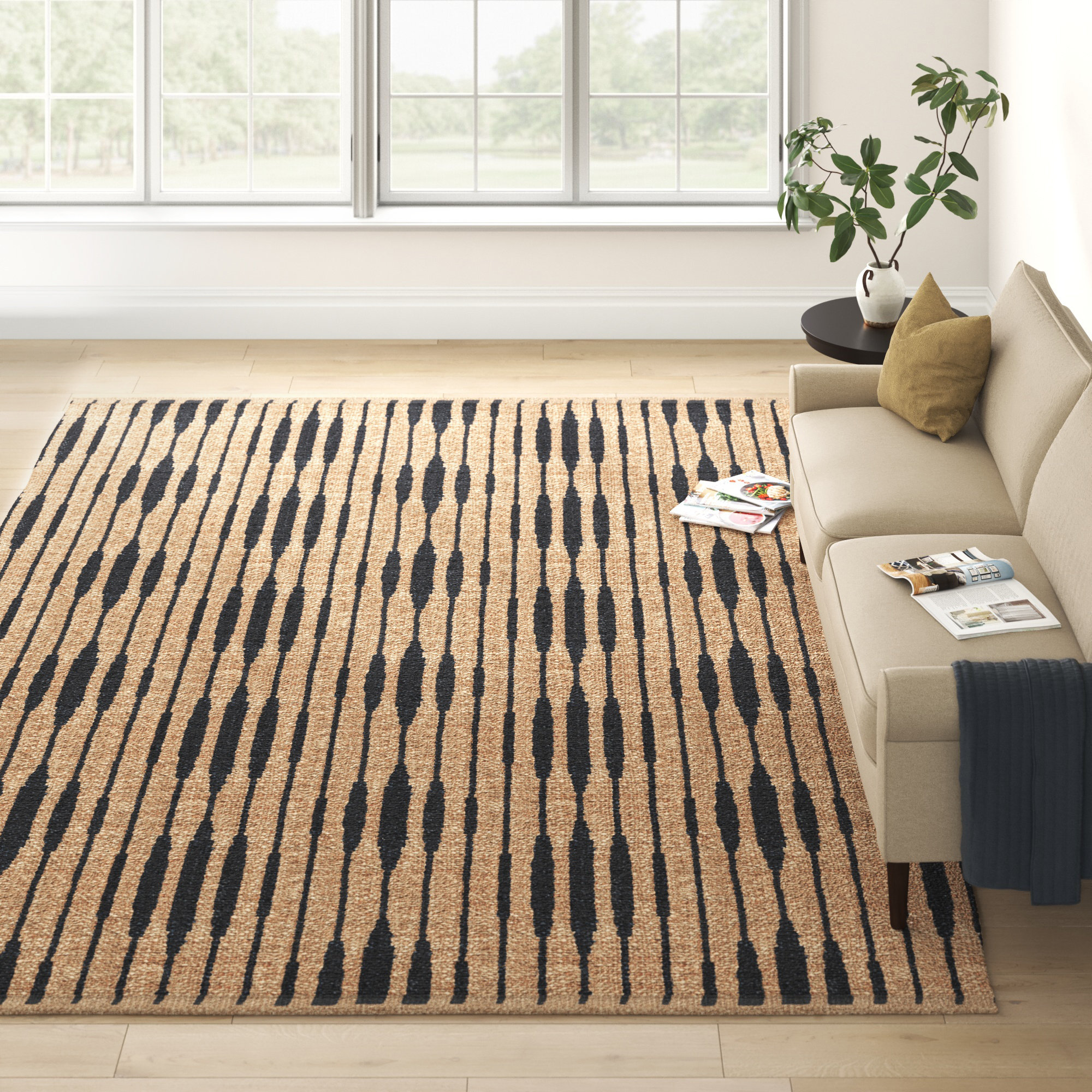 Arabela Handmade Jute / Sisal Rug, Rectangle 5' x 8'