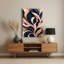 Abstrait floral 45, art mural gris en métal-29448864