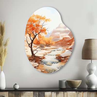 Sculpture murale beige en forme de poire Canyon Mirage