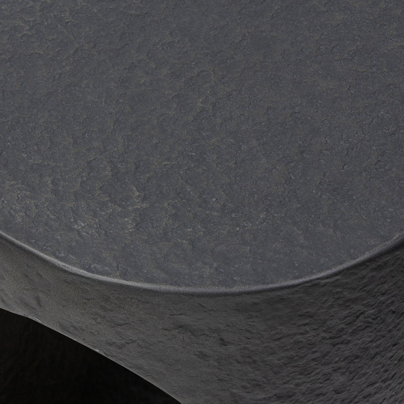 Samson End Table, Distressed Graphite Concrete