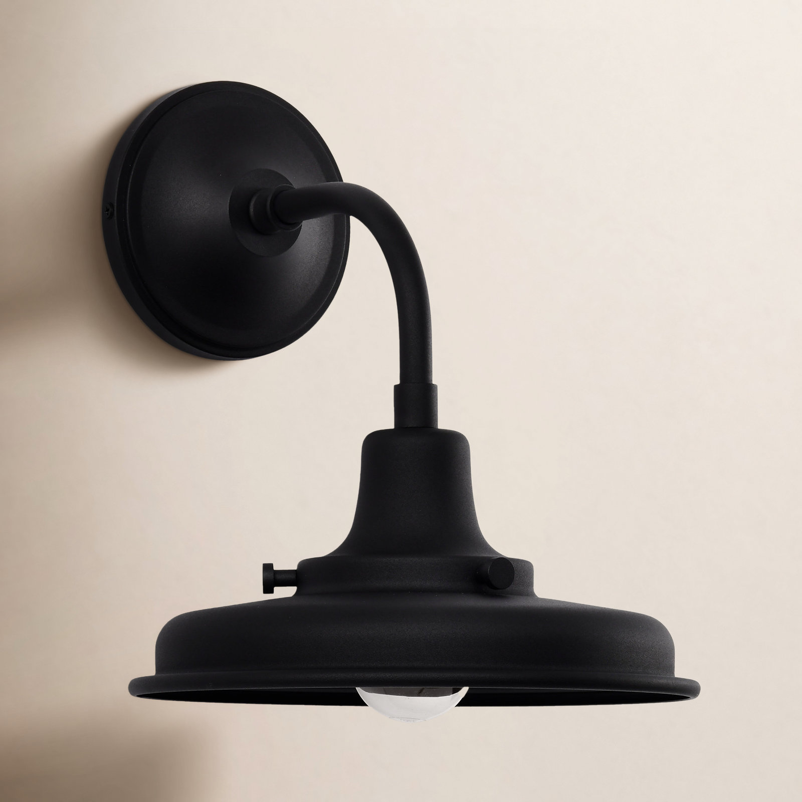 Ander Outdoor Wall Lantern, Black, Black, 11.63'' H x 10'' W x 11.38'' D