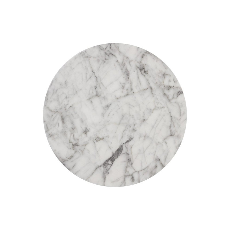 Sophie End Table, White Marble