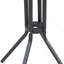 Ensemble bistro 3 pièces pour 2 personnes, table de pub ronde avec 2 chaises de bar au design confortable et robuste, gris anthracite