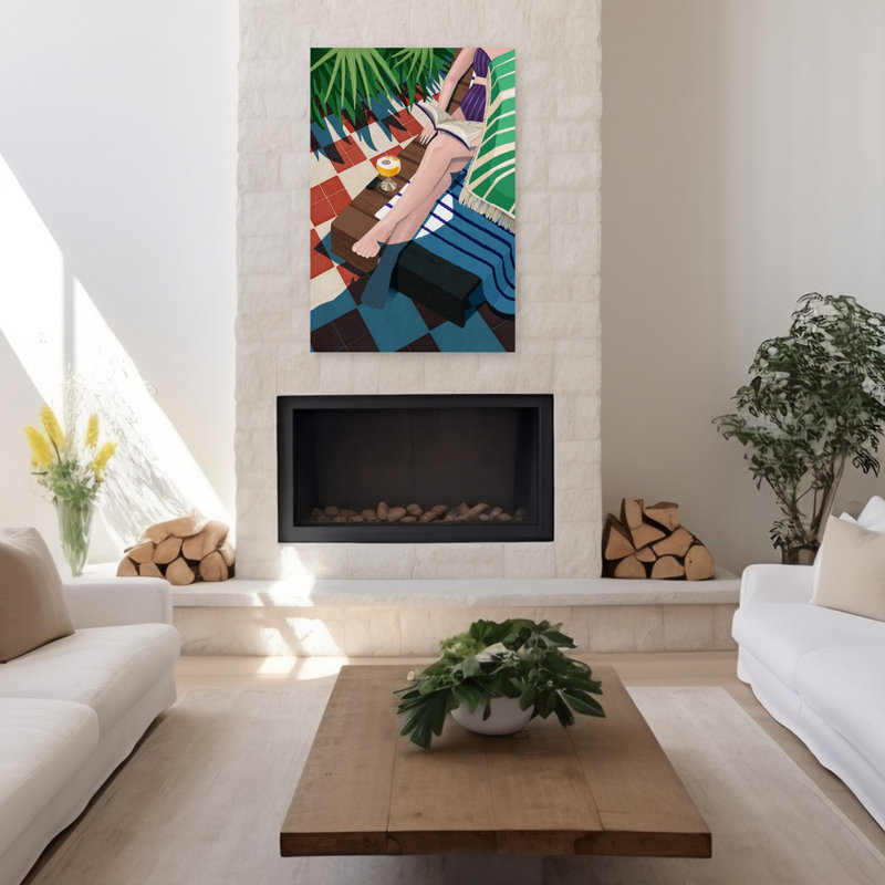 Art contemporain, art côtier, H 48 po x l 32 po
