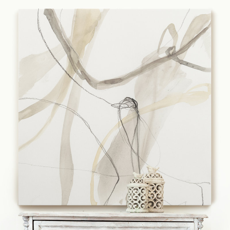 Neutral Momentum III, peinture sur toile, H 32 po x l 32 po, Toile tendue, Sans cadre