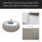 Light Marble Top Drum Shape Leather Coffee Modern Sofa Table For Living Room Furniture-1351840320