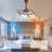 Olamide 24" DIY Shape Adjustable Ceiling Fan with Lights Remote and APP Control-506981702