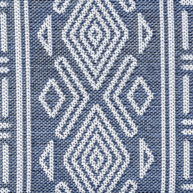 Tapis intérieur / extérieur bleu Urias, Rectangle 2 pi x 3 pi