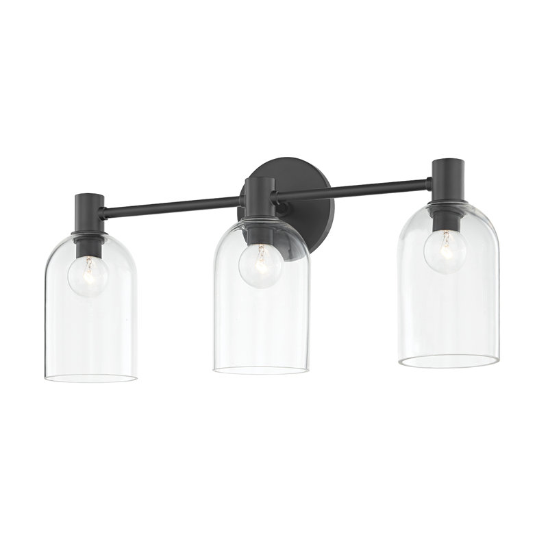 Paisley 3 Light Bath and Vanity, Soft Black