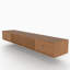 Meuble télé 78,7 po en bois massif à fixation murale 78,7 po-1078005129-1078005128