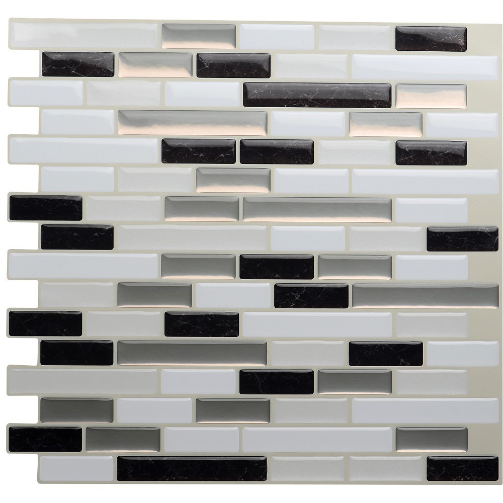 Dickson 25.4cm x 27cm PVC Peel and Stick Mosaic Tile