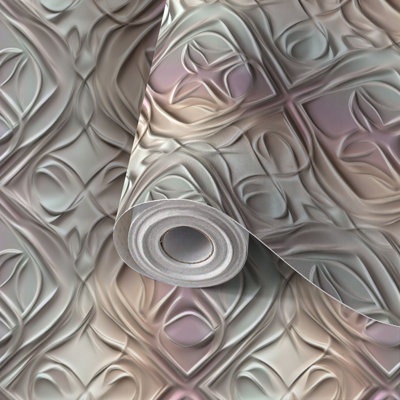 Papier auto-adhésif à peler et coller avec papier peint géométrique subtil et auto-adhésif 17,7 po x 118 po (45 x 300 cm)
