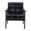 Chaise avec accoudoirs et dossier haut