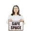 Panneau en plastique Safe Space Street 11 po x 17 po