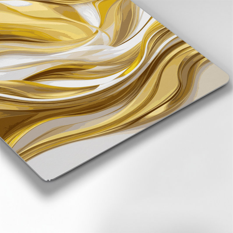 Abstraction numérique 57, art mural en métal brun, H 14 po x l 11 po