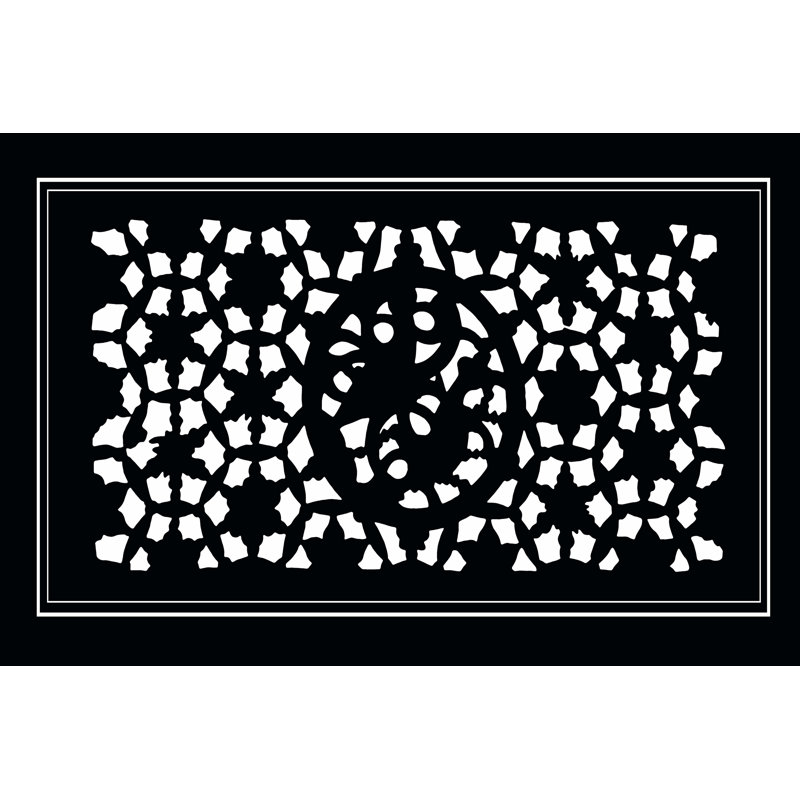 Shoji Screen In Ebony II - Wrapped Canvas Print, 46cm H x 30cm W x 3.8cm D