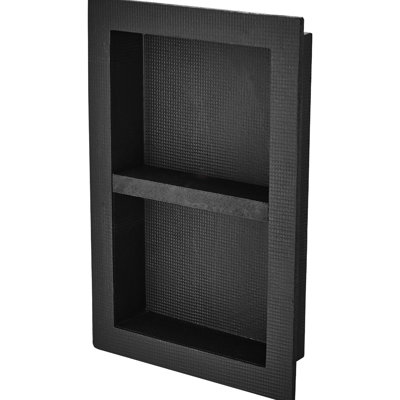 Shower Niche Ready For Tile, Double Shelf Organizer, Square Corners Wall-Inserted Niche Recessed, Sealed Protection Modern Soap Storage Niche For Shower Bathroom