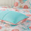 Ensemble d'édredon en satin de coton 7 pièces Coral Cal King-119744414