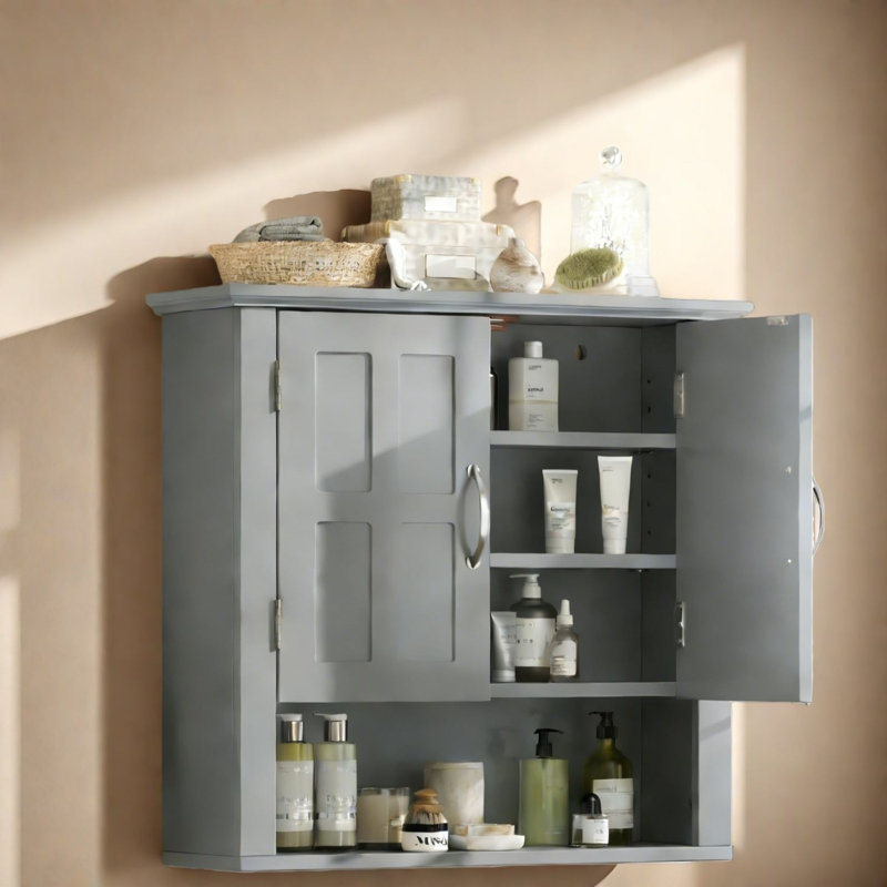 Armoire à pharmacie compacte, rangement moderne en bois MDF pour la cuisine et la salle de bain