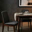Chaise d’appoint rembourrée gris anthracite Ulysse