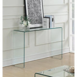 Haslemere 44'' Glass Console Table