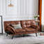 Canapé-lit futon en cuir pleine grandeur Besharat-1030284122