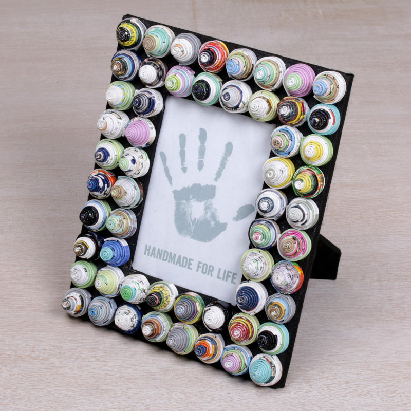 Blue and Black Single Picture Frame