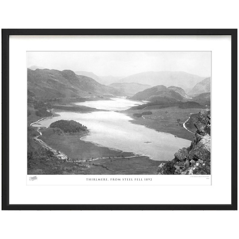 Thirlmere, From Steel Fell 1892 - Single Picture Frame Print, 40cm H x 50cm W x 2.3cm D