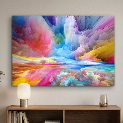 Nuage nébuleux de rêves abstraits - impression sur verre trempé