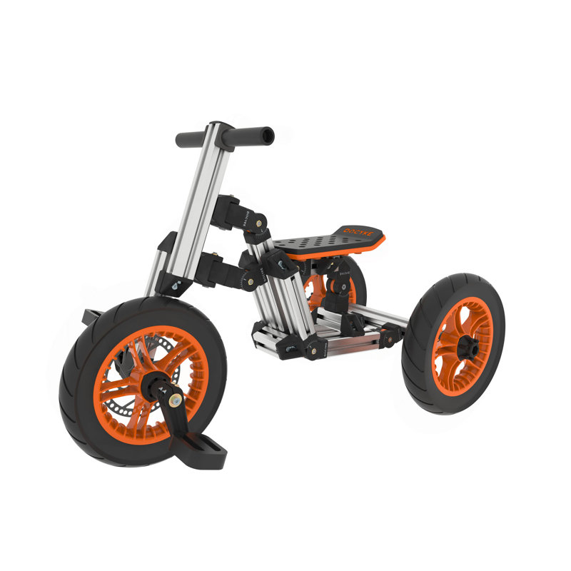 Kidrock Buildable Kit 20 In 1 Kids Go Kart Set, Suitable For 1 To 8 Years Old, Two Wheel Bike, Three Wheel Bike, Go Kart, Sit/Stand Scooter, Etc. Most Popular L Kit (Non Electric)