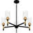 5 - Light Steel Dimmable Chandelier