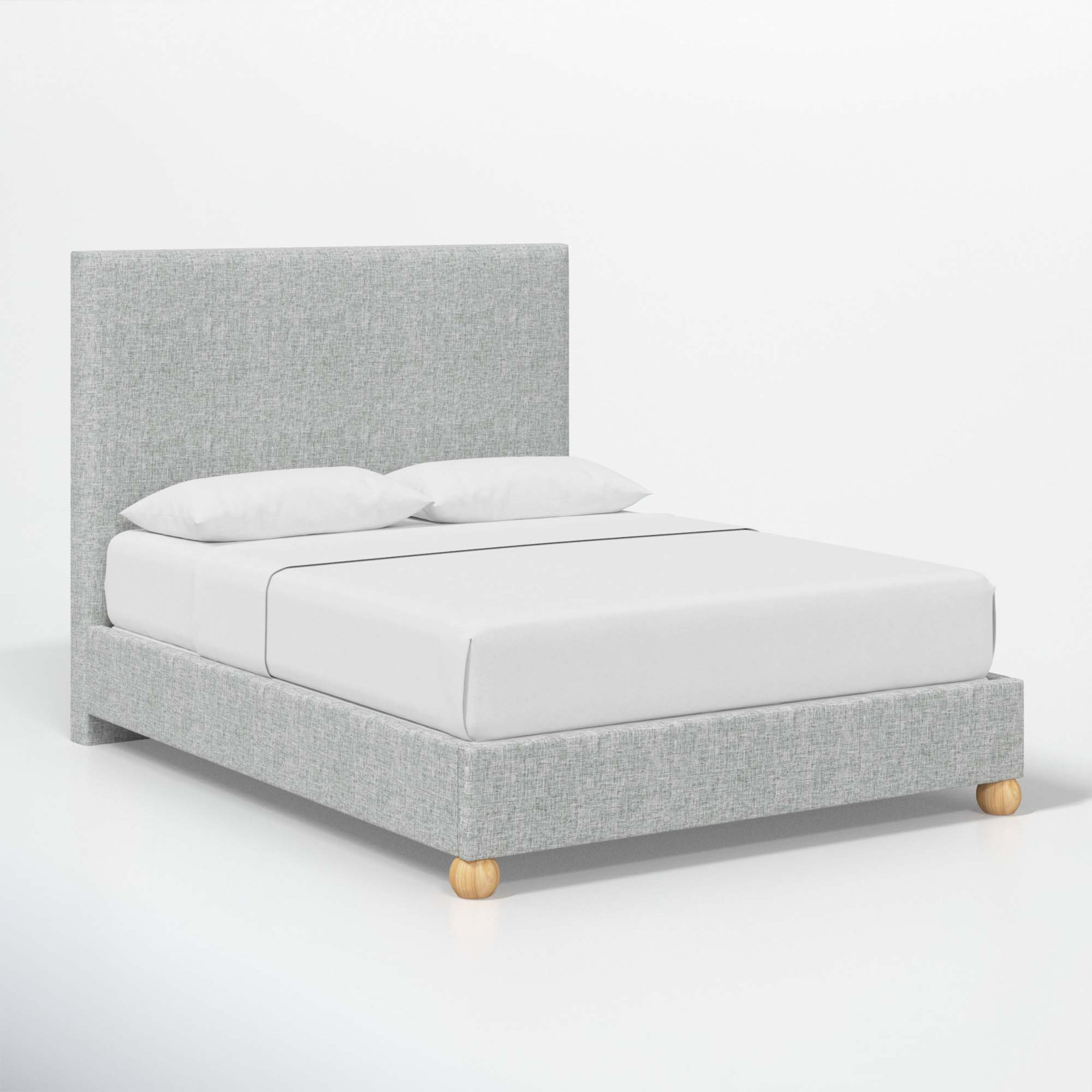 Benita Upholstered Bed, California King, Zuma Pumice Textured Linen