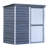 Shed-in-a-Box Steel Outdoor Storage Shed, 6 x 4 ft, Galvanized Charcoal