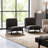 Upholstered Bouclé Low-Profile Slipper Chairs-120594242-120594238
