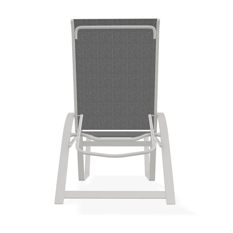 Holna Outdoor Rust-Resistant Metal Chaise Lounge