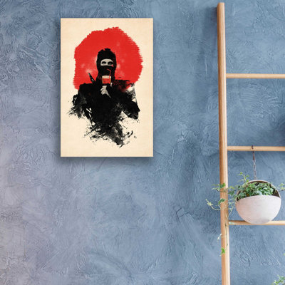 «American Ninja» par Robert Farkas, art mural en verre acrylique