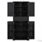 Bathroom Storage Cabinet with Multi-Functional Space, Adjustable Shelf, and Slide Rails, Black-1752131325